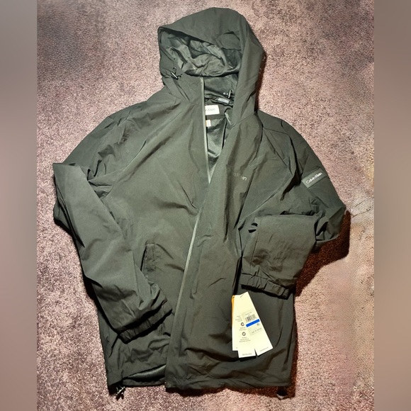 Calvin Klein Other - Calvin Klein Mens XL Infinite Stretch Hooded Black Wind Breaker Jacket NWT